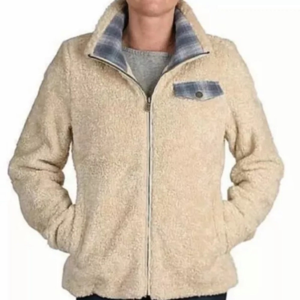 Pendleton Cream Teddy Jacket Size Large - image 1